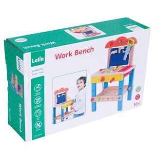 Wooden Workbench - Blue